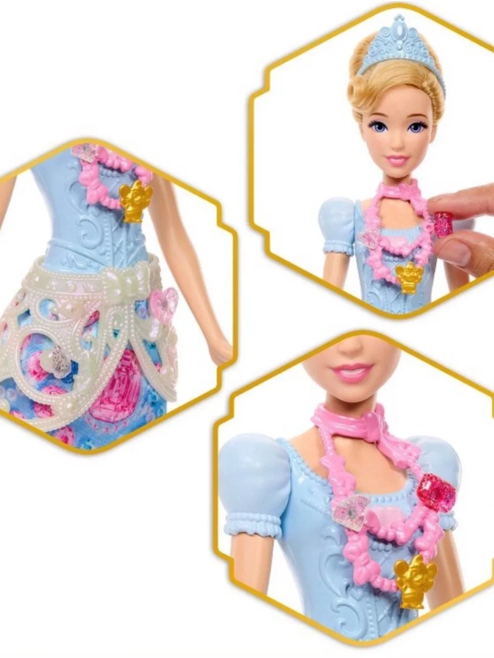 Disney Cinderella Jewel Reveal Doll - Blue & Pink